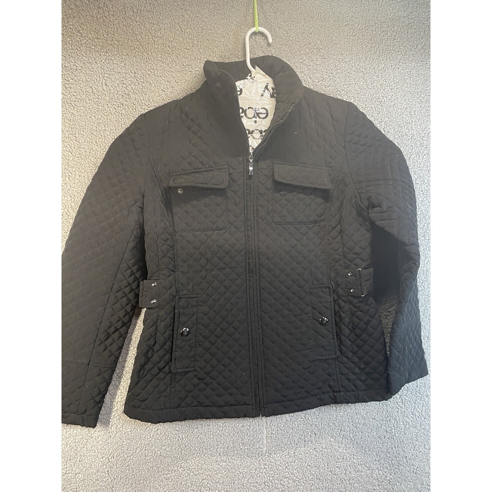 Gallery  Jacket Women's Size‎ Large Black Winter Warm Comfy Casual
